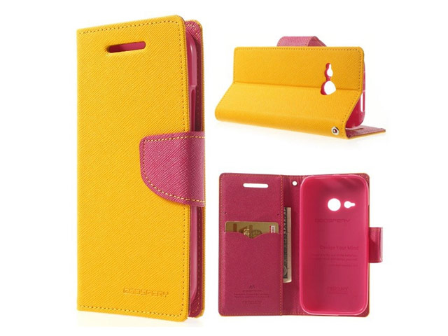 Чехол Mercury Goospery Fancy Diary Case для HTC One mini 2 (HTC M8 mini) (желтый, кожаный)