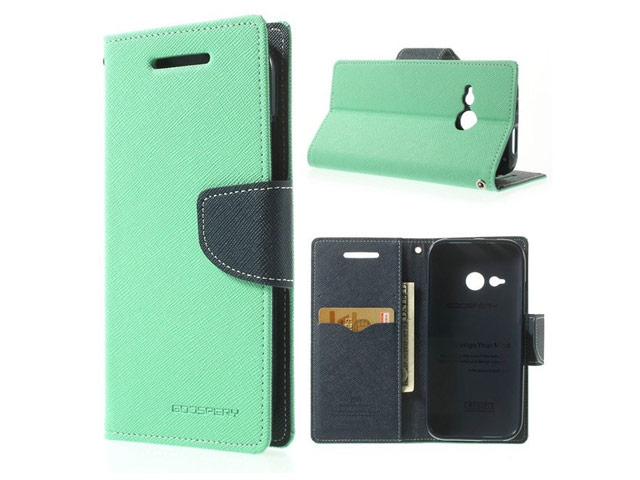 Чехол Mercury Goospery Fancy Diary Case для HTC One mini 2 (HTC M8 mini) (бирюзовый, кожаный)