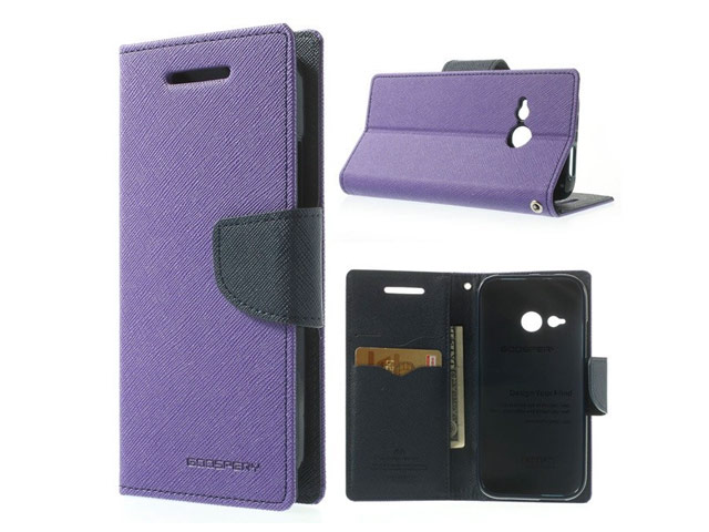 Чехол Mercury Goospery Fancy Diary Case для HTC One mini 2 (HTC M8 mini) (фиолетовый, кожаный)