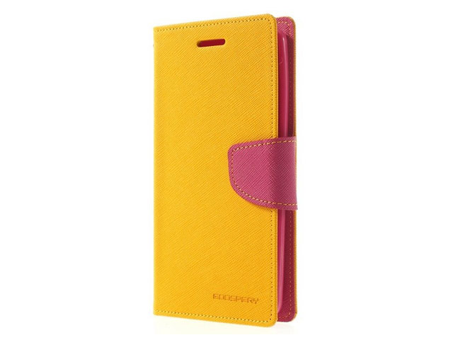 Чехол Mercury Goospery Fancy Diary Case для LG G3 D850 (желтый, кожаный)