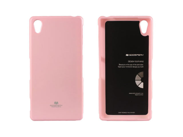 Чехол Mercury Goospery Jelly Case для Sony Xperia Z2 L50t (розовый, гелевый)