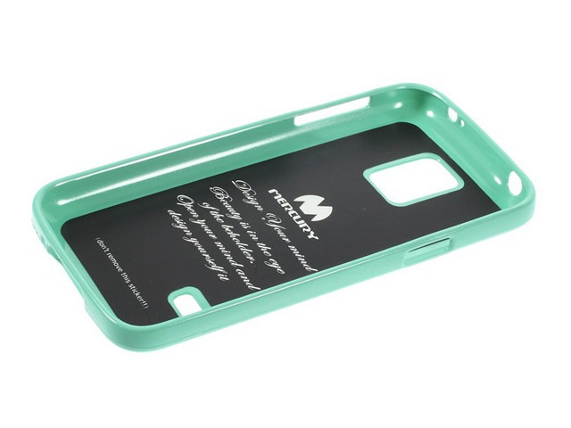 Чехол Mercury Goospery Jelly Case для Samsung Galaxy S5 mini SM-G800 (бирюзовый, гелевый)