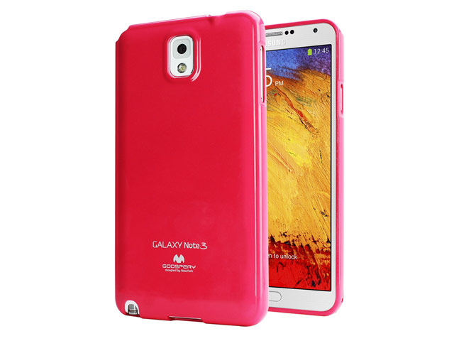 Чехол Mercury Goospery Jelly Case для Samsung Galaxy Note 3 N9000 (малиновый, гелевый)