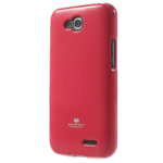 Чехол Mercury Goospery Jelly Case для LG L90 D410 (малиновый, гелевый)