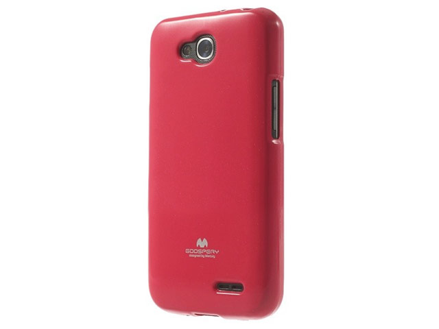 Чехол Mercury Goospery Jelly Case для LG L90 D410 (малиновый, гелевый)