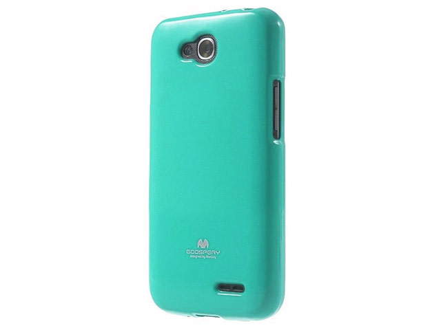 Чехол Mercury Goospery Jelly Case для LG L90 D410 (голубой, гелевый)