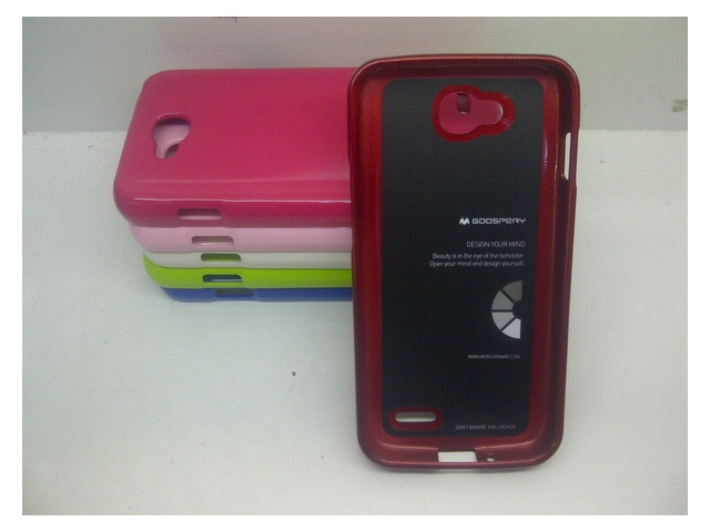 Чехол Mercury Goospery Jelly Case для LG L70 D325 (красный, гелевый)