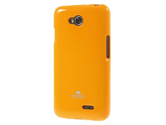 Чехол Mercury Goospery Jelly Case для LG L70 D325 (оранжевый, гелевый)