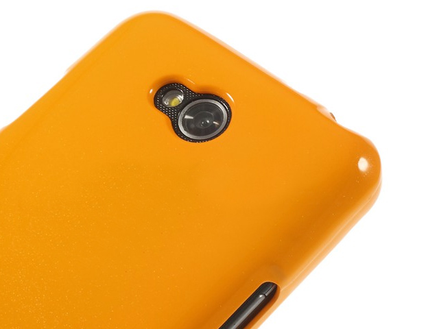 Чехол Mercury Goospery Jelly Case для LG L70 D325 (оранжевый, гелевый)