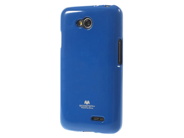 Чехол Mercury Goospery Jelly Case для LG L70 D325 (синий, гелевый)