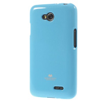 Чехол Mercury Goospery Jelly Case для LG L70 D325 (голубой, гелевый)