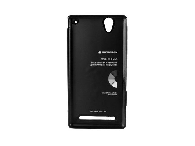 Чехол Mercury Goospery Jelly Case для Sony Xperia T2 Ultra XM50h (черный, гелевый)