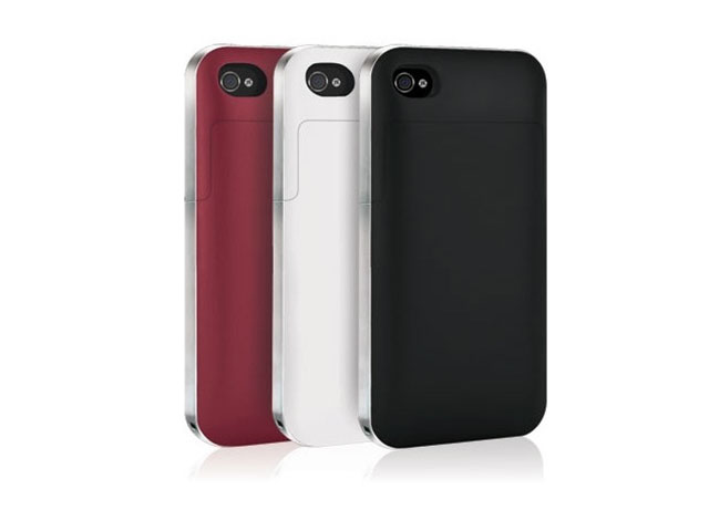Чехол с батареей mophie juice pack air для iPhone 4 (черный)