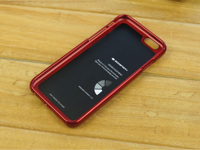 Чехол Mercury Goospery Jelly Case для Apple iPhone 6 (красный, гелевый)