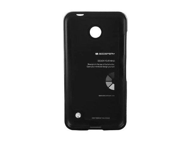 Чехол Mercury Goospery Jelly Case для Nokia Lumia 630 (черный, гелевый)