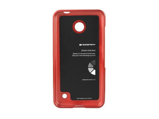 Чехол Mercury Goospery Jelly Case для Nokia Lumia 630 (красный, гелевый)