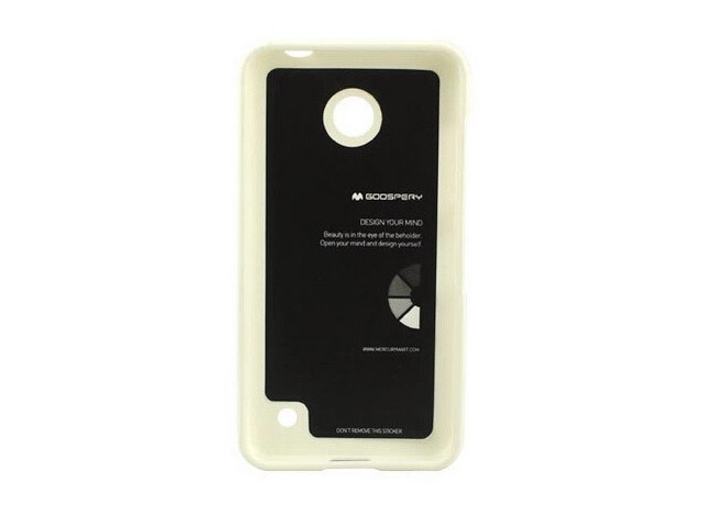 Чехол Mercury Goospery Jelly Case для Nokia Lumia 630 (белый, гелевый)