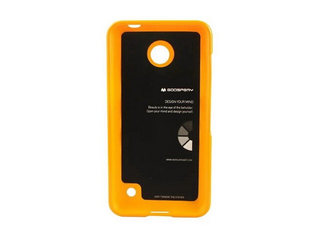 Чехол Mercury Goospery Jelly Case для Nokia Lumia 630 (оранжевый, гелевый)
