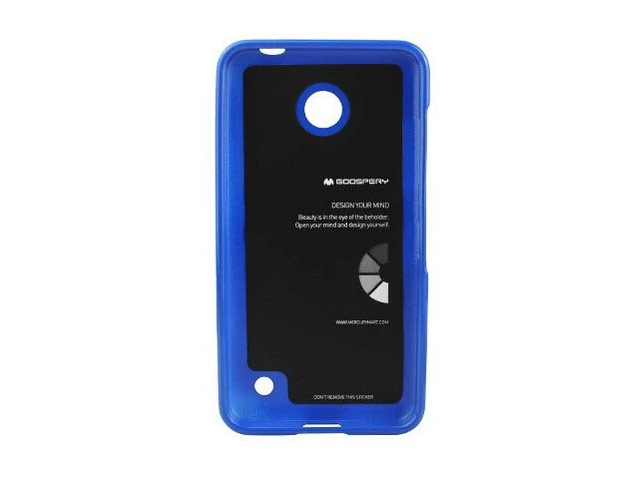 Чехол Mercury Goospery Jelly Case для Nokia Lumia 630 (синий, гелевый)