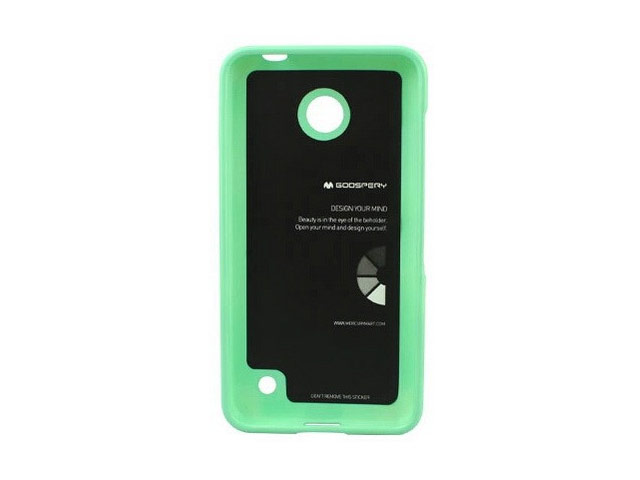 Чехол Mercury Goospery Jelly Case для Nokia Lumia 630 (бирюзовый, гелевый)