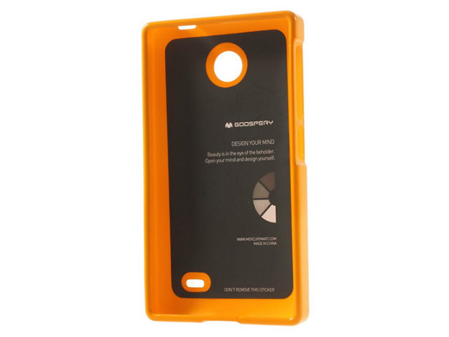 Чехол Mercury Goospery Jelly Case для Nokia X (черный, гелевый)