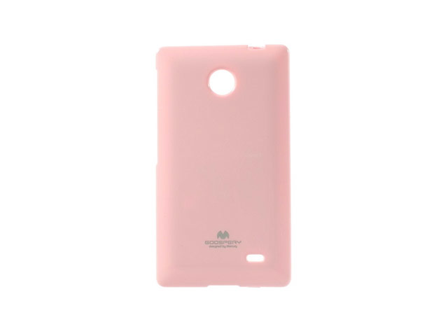 Чехол Mercury Goospery Jelly Case для Nokia X (розовый, гелевый)
