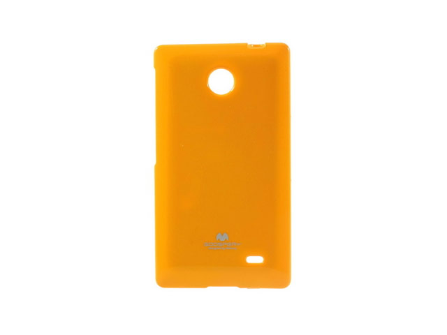 Чехол Mercury Goospery Jelly Case для Nokia X (оранжевый, гелевый)