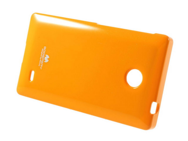 Чехол Mercury Goospery Jelly Case для Nokia X (оранжевый, гелевый)