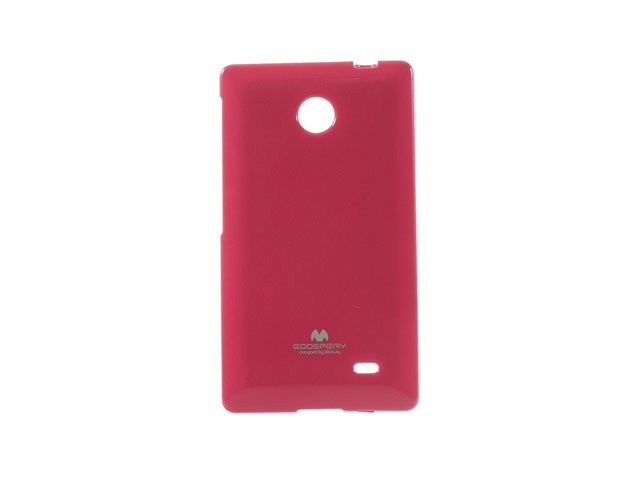 Чехол Mercury Goospery Jelly Case для Nokia X (малиновый, гелевый)