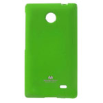 Чехол Mercury Goospery Jelly Case для Nokia X (зеленый, гелевый)