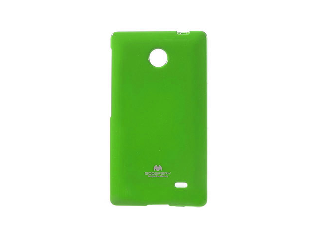 Чехол Mercury Goospery Jelly Case для Nokia X (зеленый, гелевый)