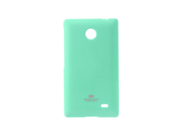 Чехол Mercury Goospery Jelly Case для Nokia X (бирюзовый, гелевый)