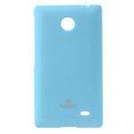 Чехол Mercury Goospery Jelly Case для Nokia X (голубой, гелевый)