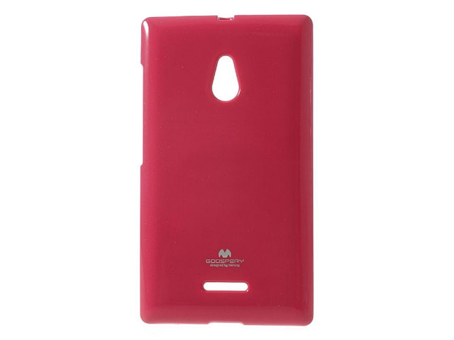 Чехол Mercury Goospery Jelly Case для Nokia XL (малиновый, гелевый)