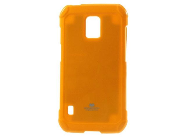 Чехол Mercury Goospery Jelly Case для Samsung Galaxy S5 Active SM-G870 (оранжевый, гелевый)