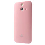 Чехол Mercury Goospery Jelly Case для HTC One E8 (розовый, гелевый)