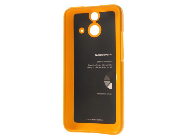 Чехол Mercury Goospery Jelly Case для HTC One E8 (оранжевый, гелевый)