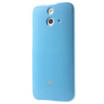 Чехол Mercury Goospery Jelly Case для HTC One E8 (голубой, гелевый)