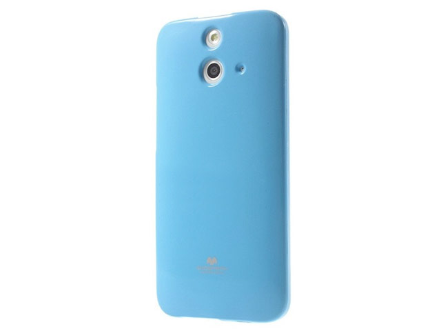 Чехол Mercury Goospery Jelly Case для HTC One E8 (голубой, гелевый)