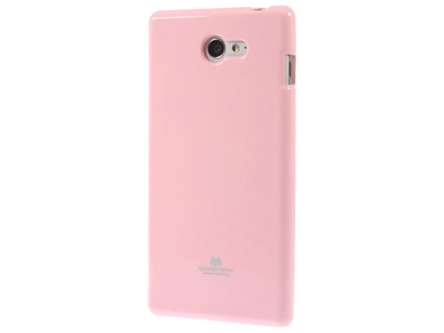 Чехол Mercury Goospery Jelly Case для Sony Xperia M2 S50H (розовый, гелевый)