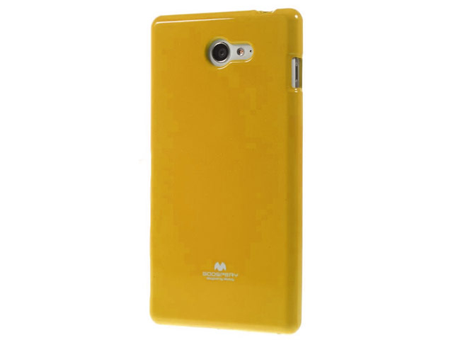 Чехол Mercury Goospery Jelly Case для Sony Xperia M2 S50H (оранжевый, гелевый)