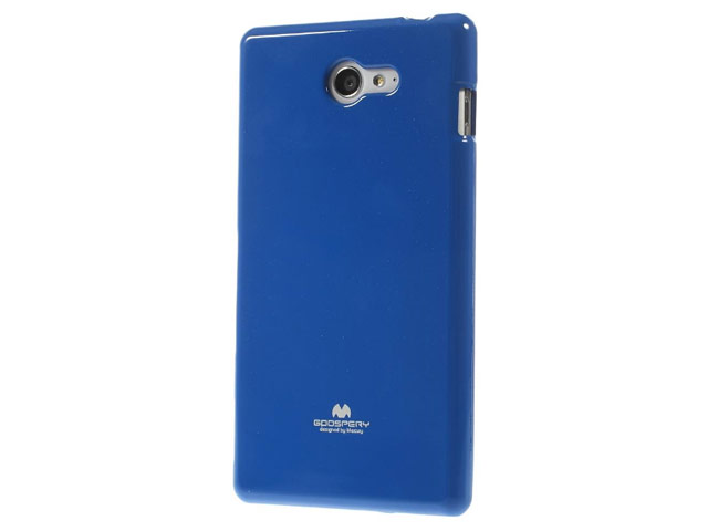 Чехол Mercury Goospery Jelly Case для Sony Xperia M2 S50H (синий, гелевый)