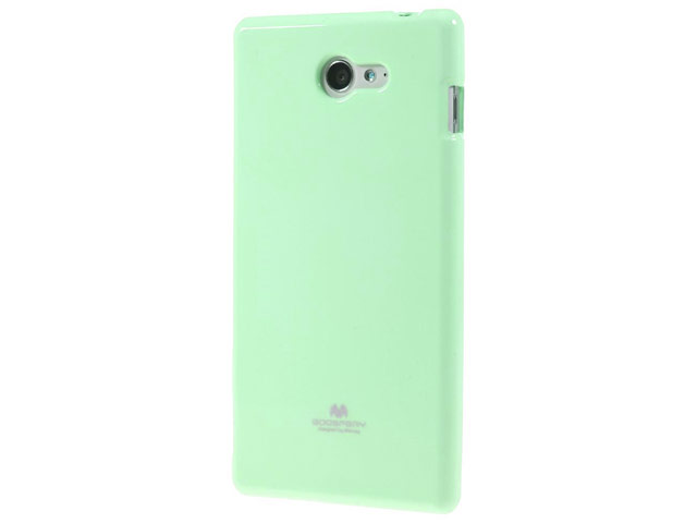 Чехол Mercury Goospery Jelly Case для Sony Xperia M2 S50H (бирюзовый, гелевый)