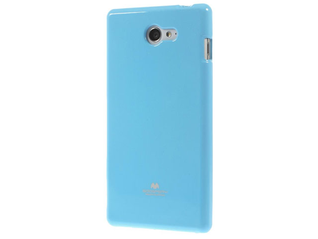 Чехол Mercury Goospery Jelly Case для Sony Xperia M2 S50H (голубой, гелевый)