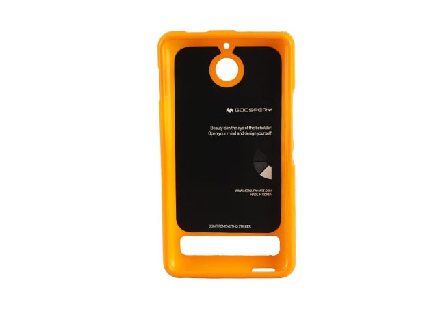 Чехол Mercury Goospery Jelly Case для Sony Xperia E1 (оранжевый, гелевый)