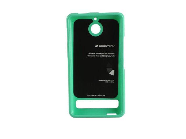 Чехол Mercury Goospery Jelly Case для Sony Xperia E1 (бирюзовый, гелевый)