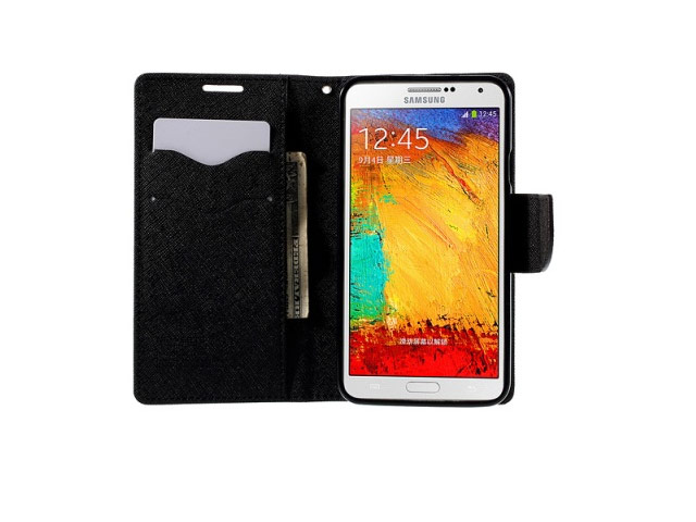 Чехол Mercury Goospery Fancy Diary Case для Samsung Galaxy Note 3 Neo N7505 (черный, кожаный)