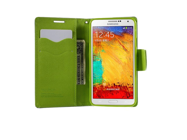 Чехол Mercury Goospery Fancy Diary Case для Samsung Galaxy Note 3 Neo N7505 (синий, кожаный)