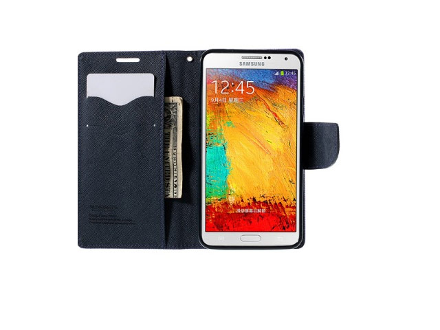 Чехол Mercury Goospery Fancy Diary Case для Samsung Galaxy Note 3 Neo N7505 (малиновый, кожаный)