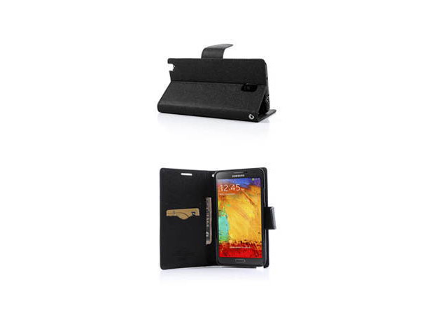 Чехол Mercury Goospery Fancy Diary Case для Samsung Galaxy Note 3 N9000 (черный, кожаный)